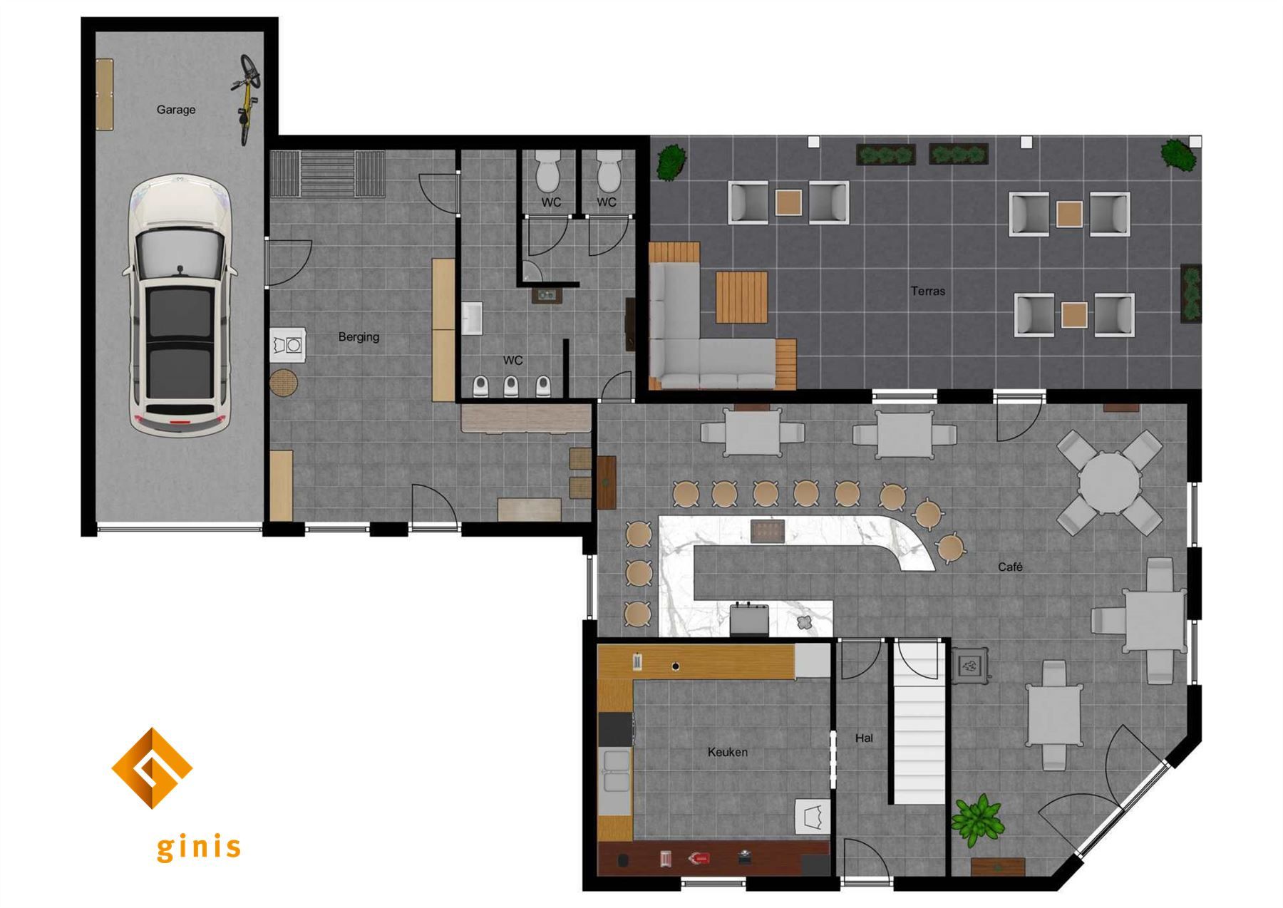 Gunstig gelegen handelszaak met bovenliggend 2-slaapkamerappartement en zéér ruime parking. Diverse mogelijkheden! foto 23