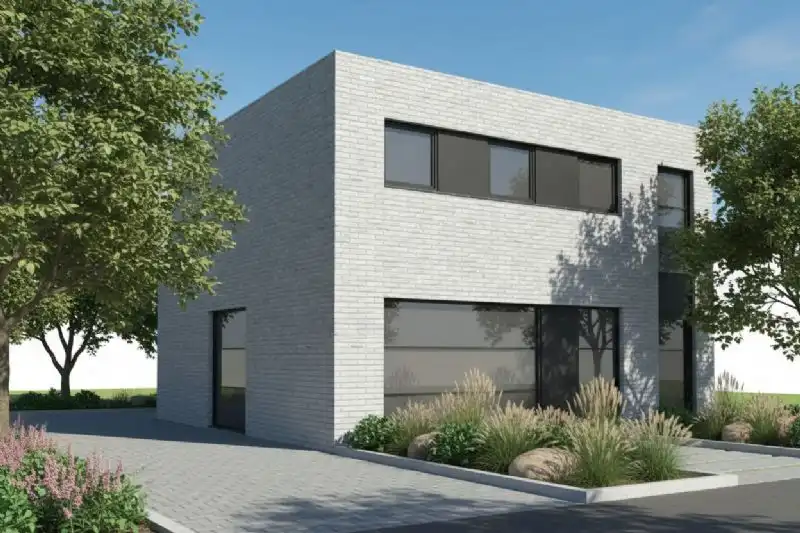 Nieuw te bouwen halfopen woning te Zandvoorde. foto {{pictureIndex}}