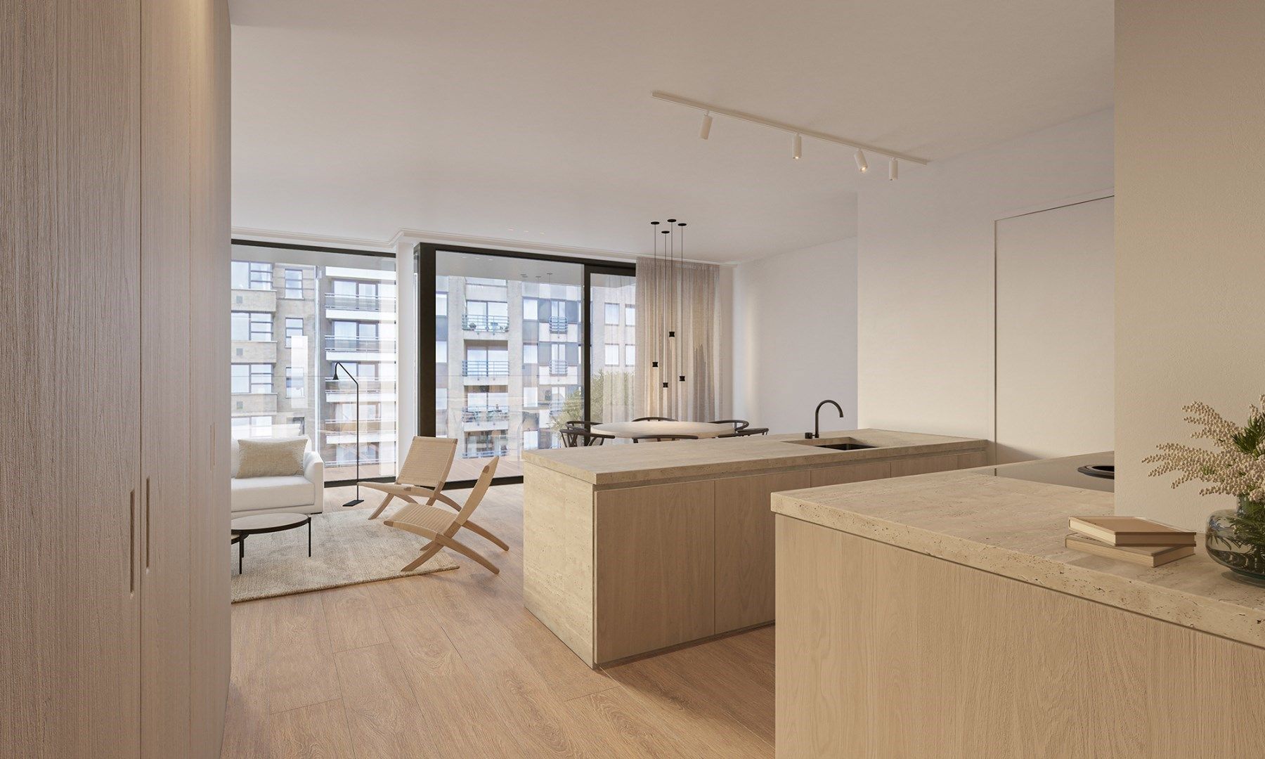 Nieuw appartement gelegen aan de zuidkant van het vernieuwde Burg. Fr. Desmidtplein. Gevelbreedte van ca. 8 meter. foto 6