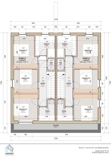 Project AHM te Maasmechelen: 2 BEN-woningen in half open bebouwing foto 12