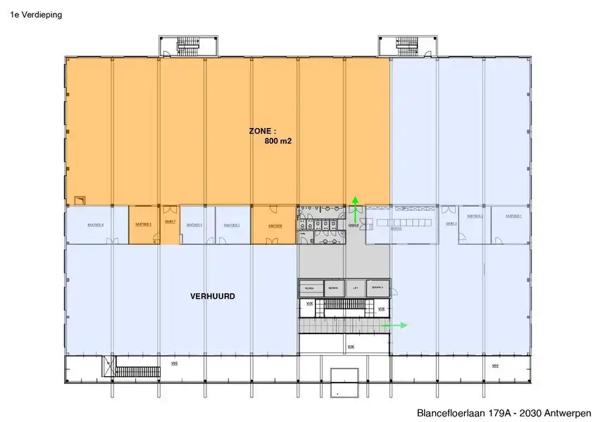 Kantoren te huur in KMO-park op Linkeroever in Antwerpen foto 22