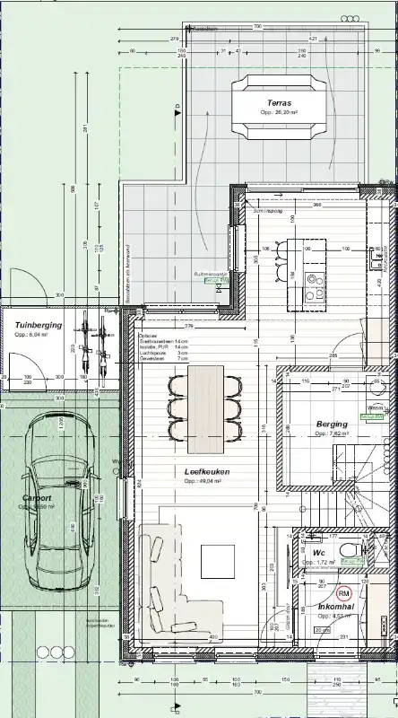 Ruime nieuwbouwwoning met carport en tuin foto 2