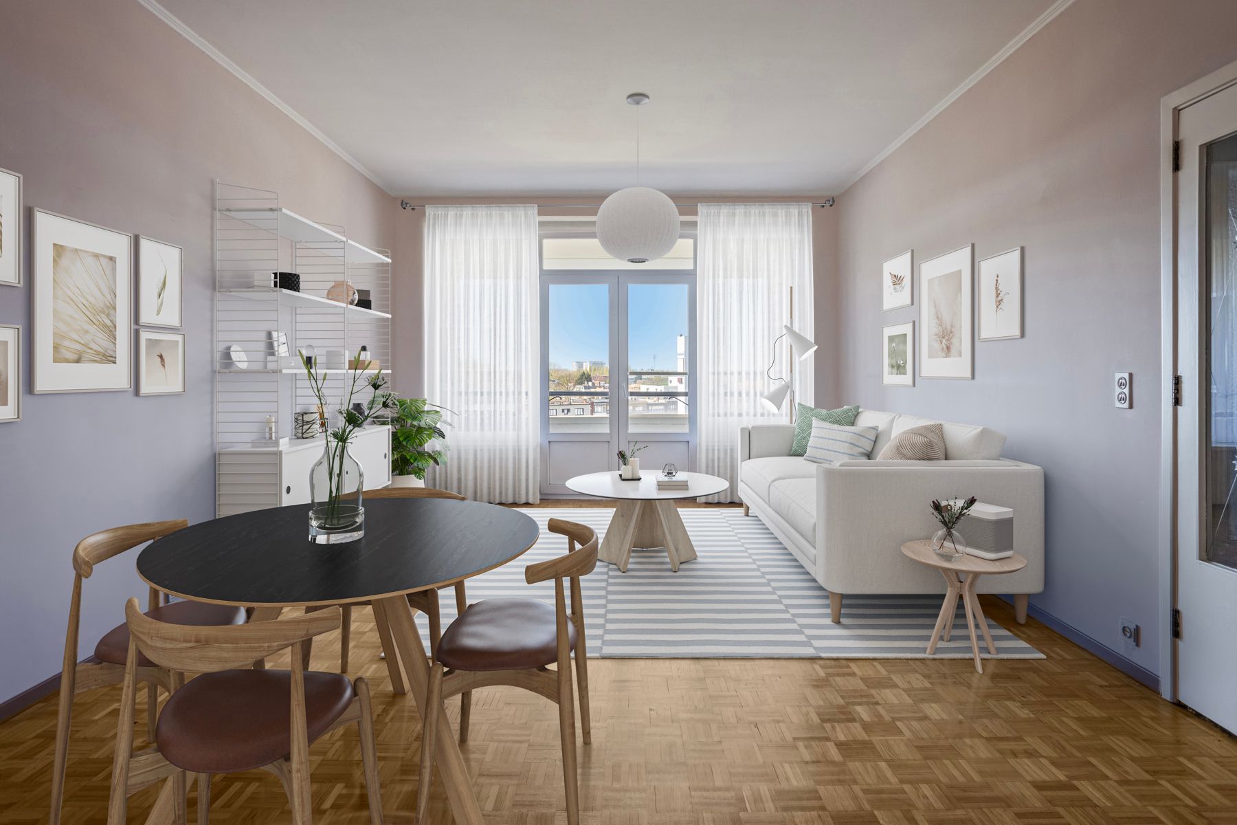 Ruim 3-slaapkamer appartement met terras en panoramisch zicht foto 2