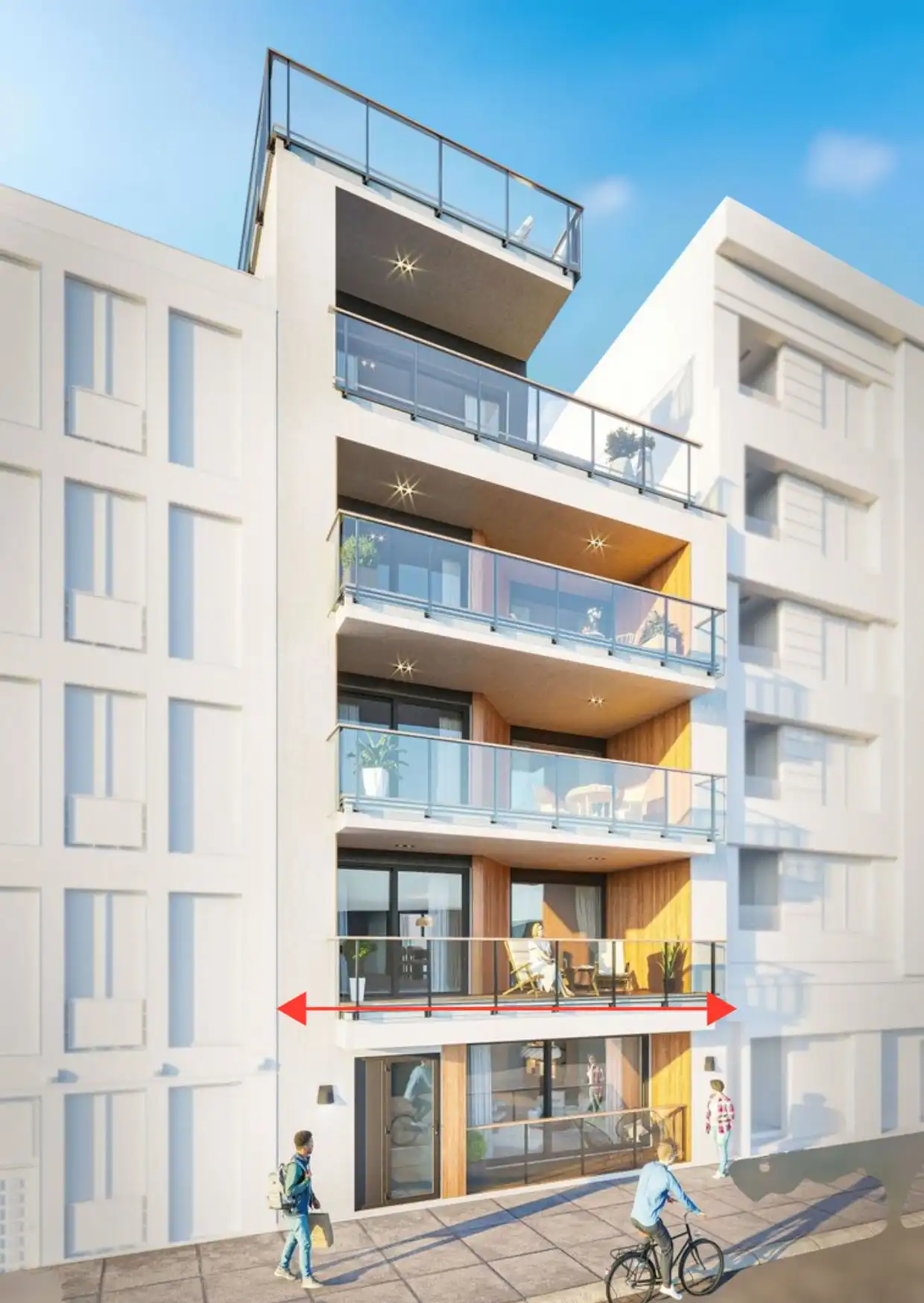 INSTAPKLAAR NIEUWBOUWPROJECT OP 230M VAN ZEE – ZORGELOOS GENIETEN IN OOSTENDE foto {{pictureIndex}}