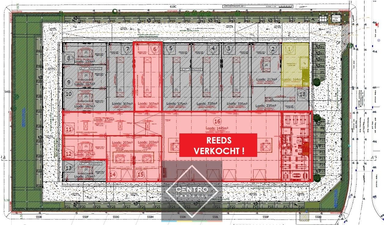 NB KANTOOR (164m² - op 1° V.) met onderliggend MAGAZIJN (164m² - op Glv.), inclusief 6 private PARKINGS voor de deur op industriezone te Zedelgem. foto 7