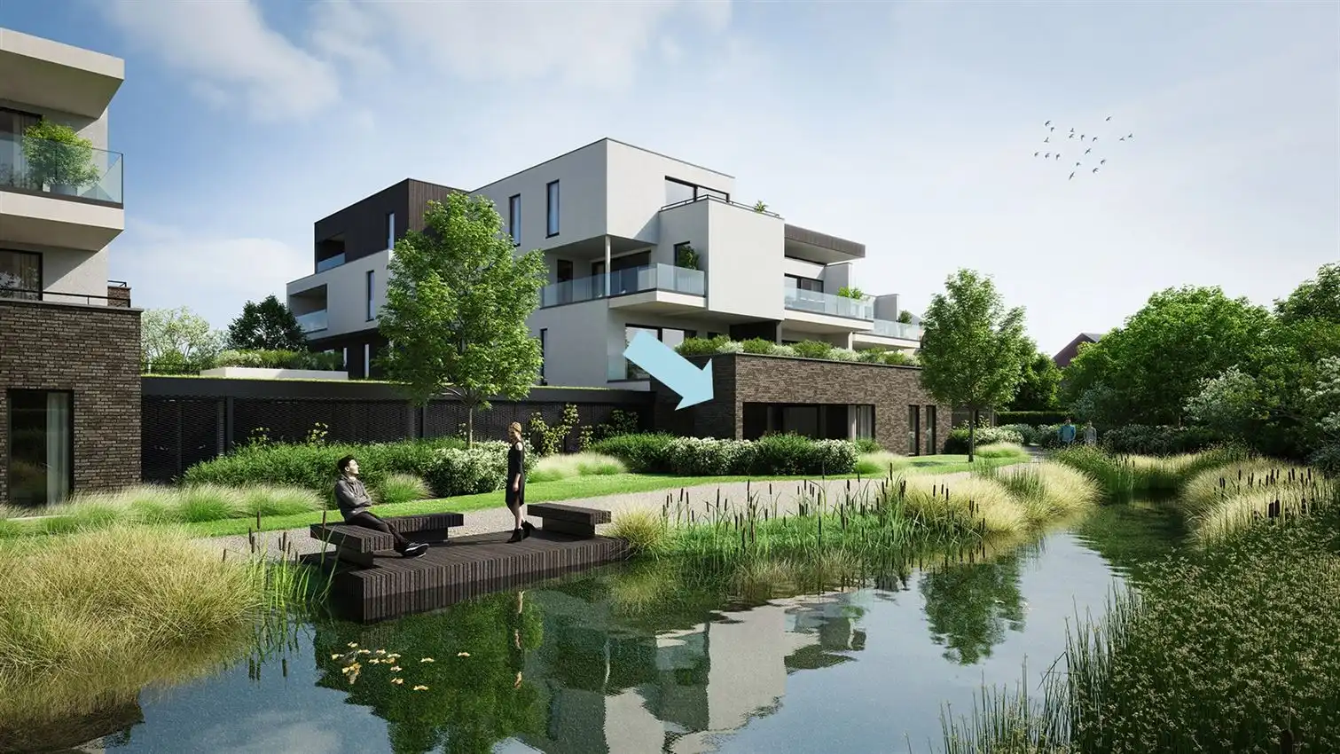 Villa-appartement met 2 slk. op tuinniveau foto 6