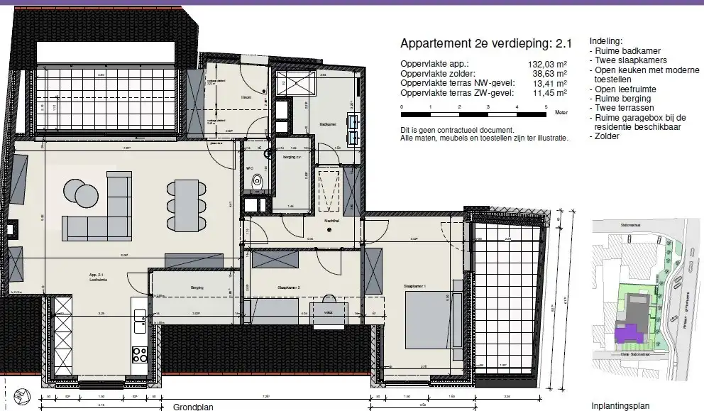 Nieuwbouwappartement met 2 slaapkamers en 2 terrassen in centrum Koekelare  foto 31