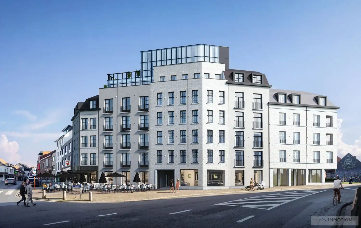 Appartement met royale terrassen en prachtig uitzicht over Zwevegem! foto {{pictureIndex}}