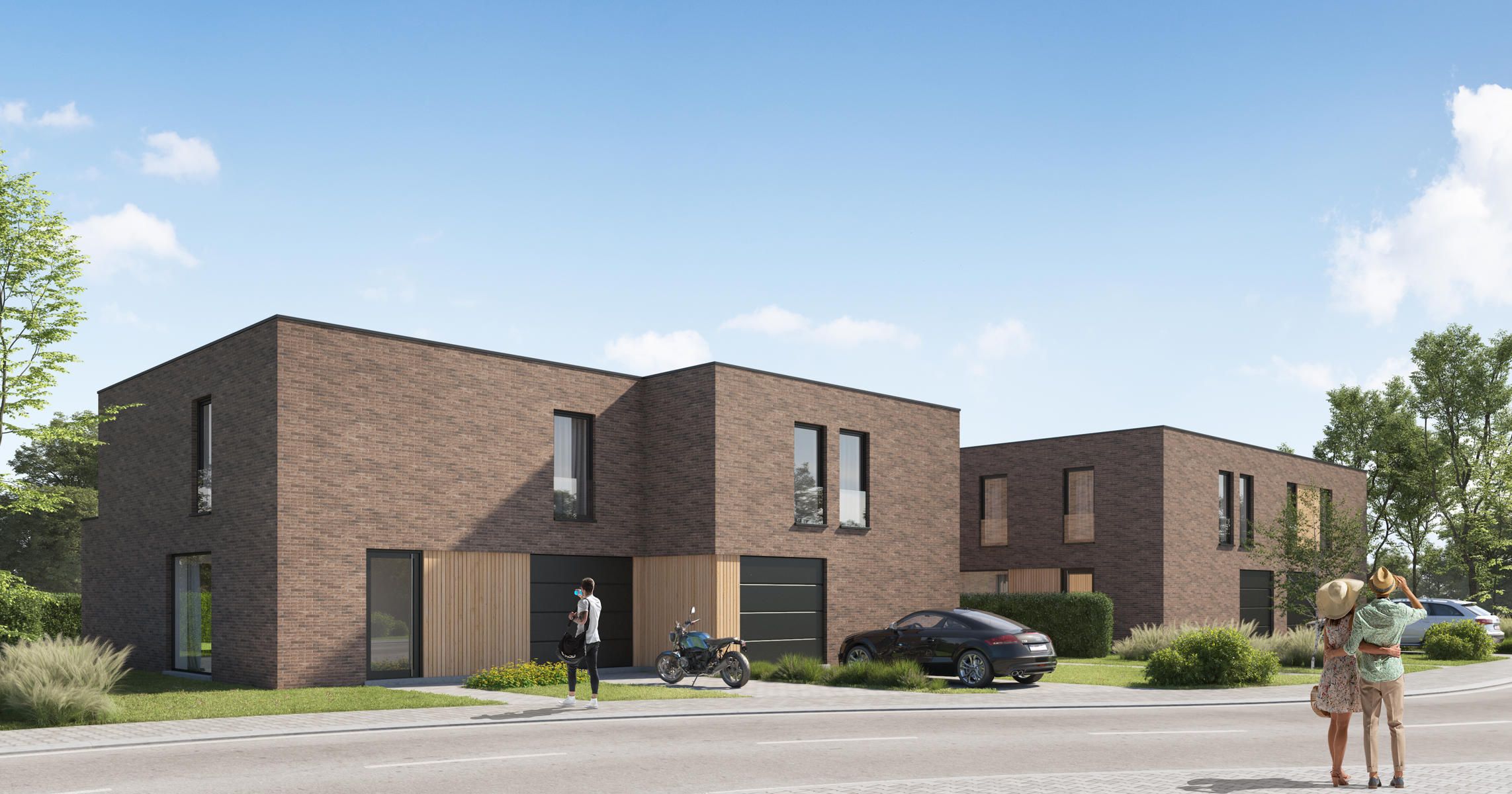 Moderne, halfopen woningen foto 2