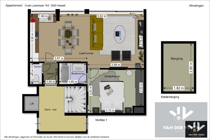 Knus, gezellig en energiezuinig appartement met zicht op groen kort aan het stadspark gelegen foto 8