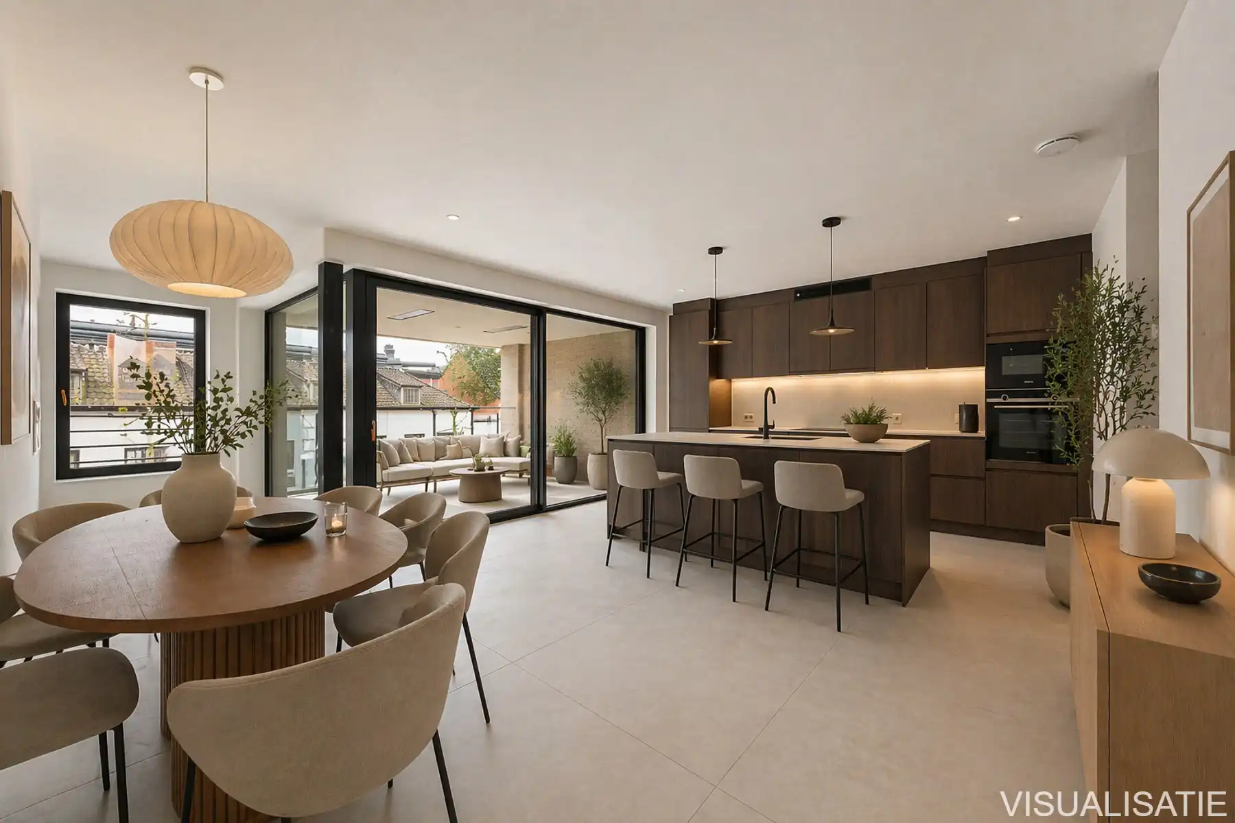 De Tram A1.4 - Appartement op de 1ste verdieping van 125m² met 3 slaapkamers en terras. foto 3