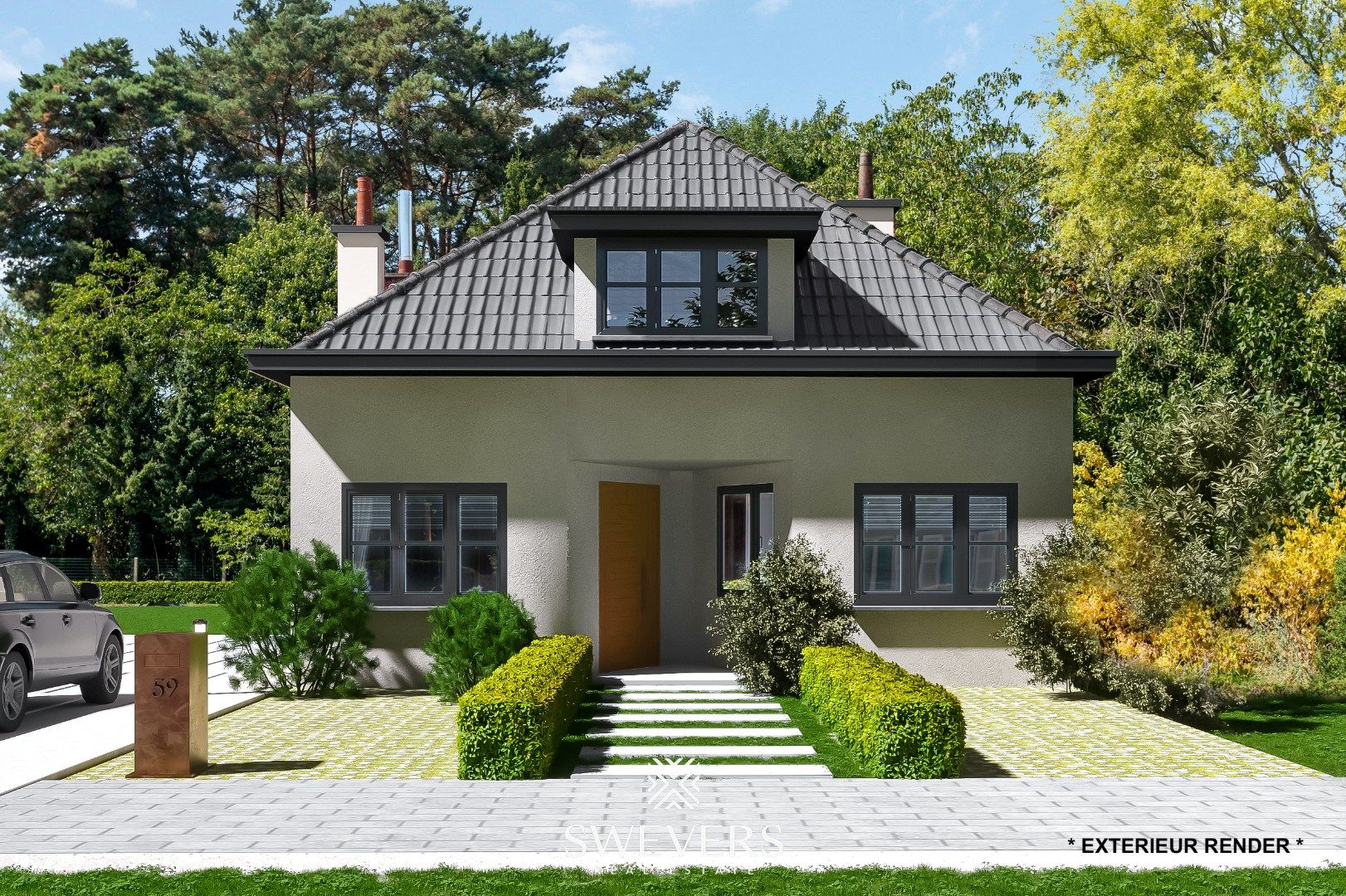 Te renoveren open bebouwing met garage en tuin foto 2