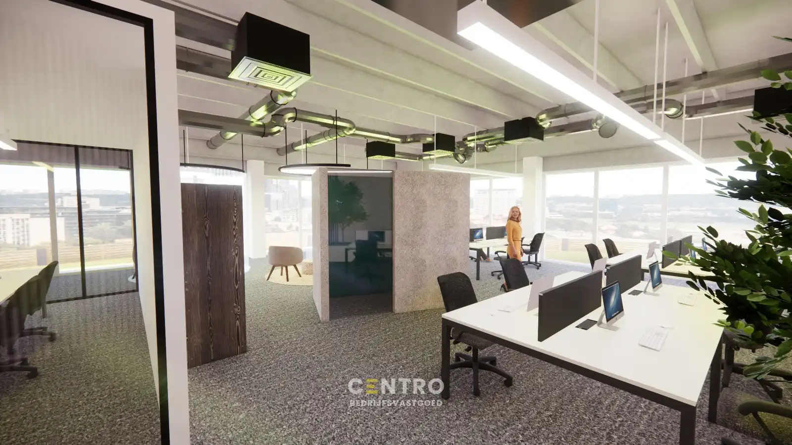 Energiezuinige, vernieuwde SERVICED kantoorruimte met mogelijkheid om een MAGAZIJN (215m²) bij te huren op Ieper Business Park! foto 22