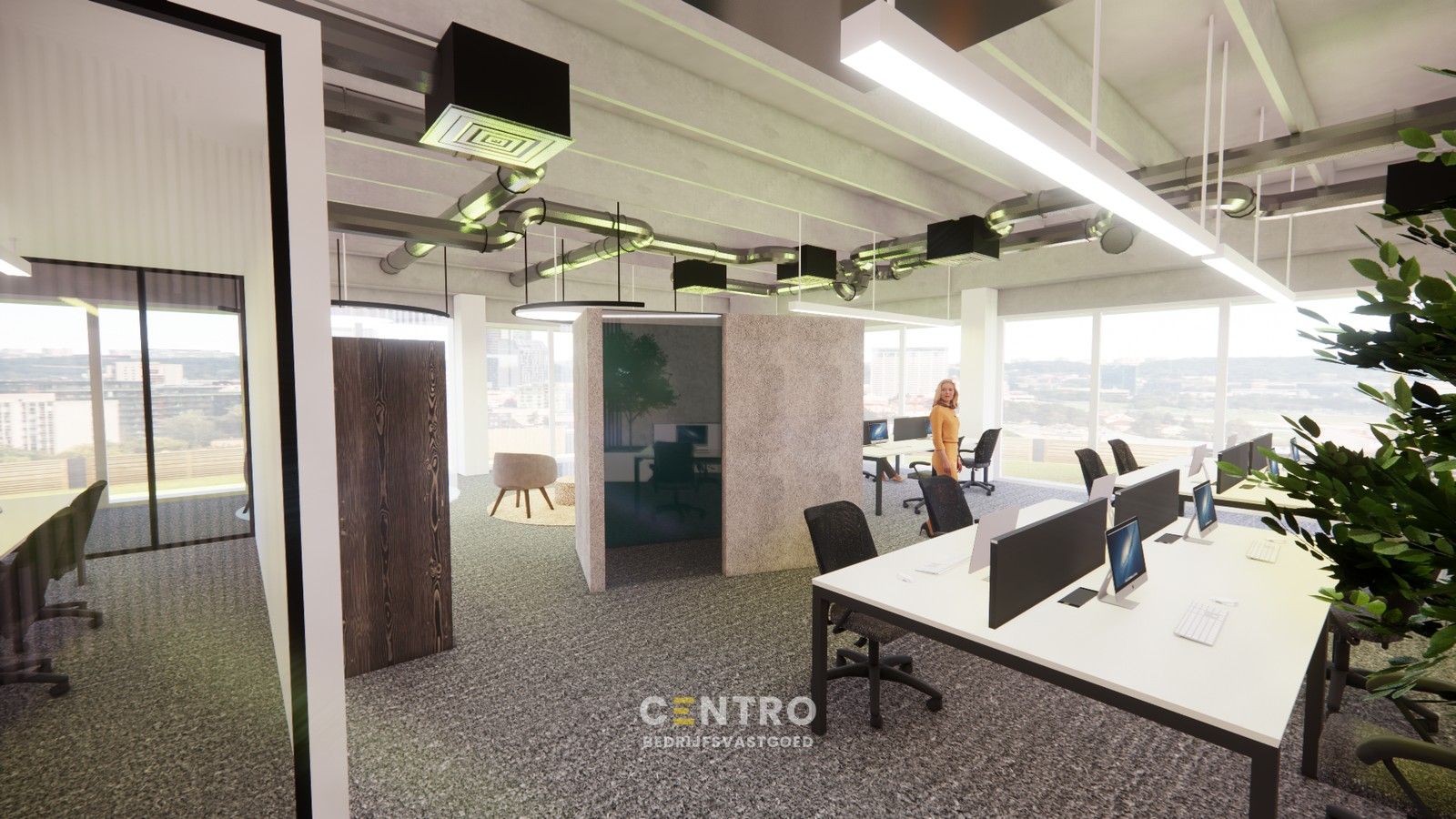 Energiezuinige, vernieuwde SERVICED kantoorruimte met mogelijkheid om een MAGAZIJN (215m²) bij te huren op Ieper Business Park! foto 22