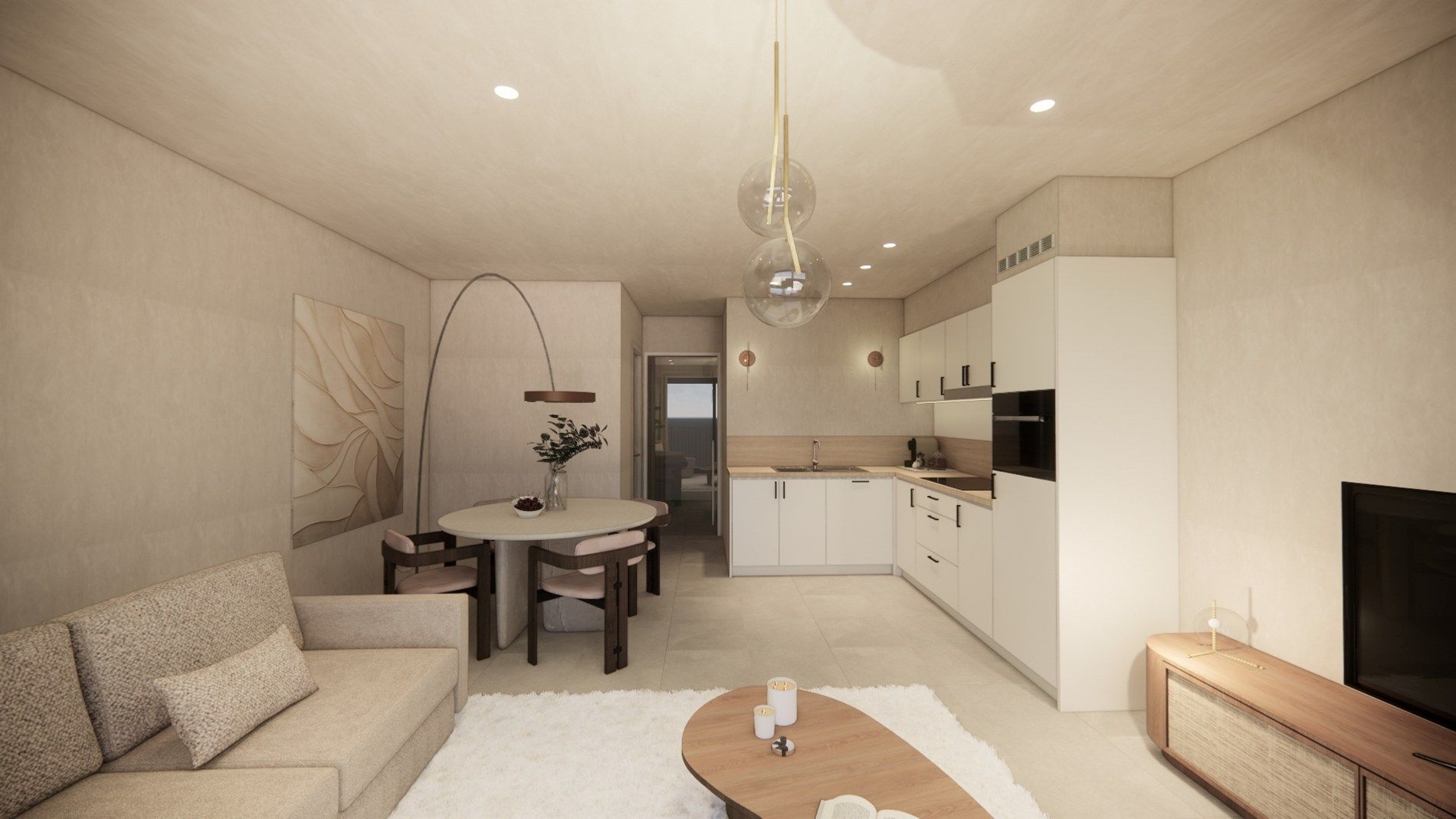 1-slpk nieuwbouwappartement - 6% BTW mogelijk ! foto 2