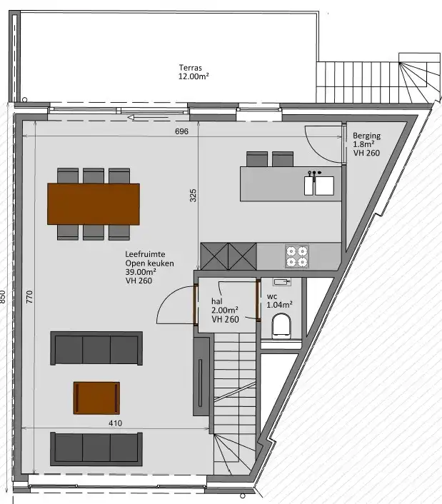 Energiezuinige instapklare bel-étagewoning met garage en tuin, rustig en heel centraal gelegen ( 6% BTW )  foto 15