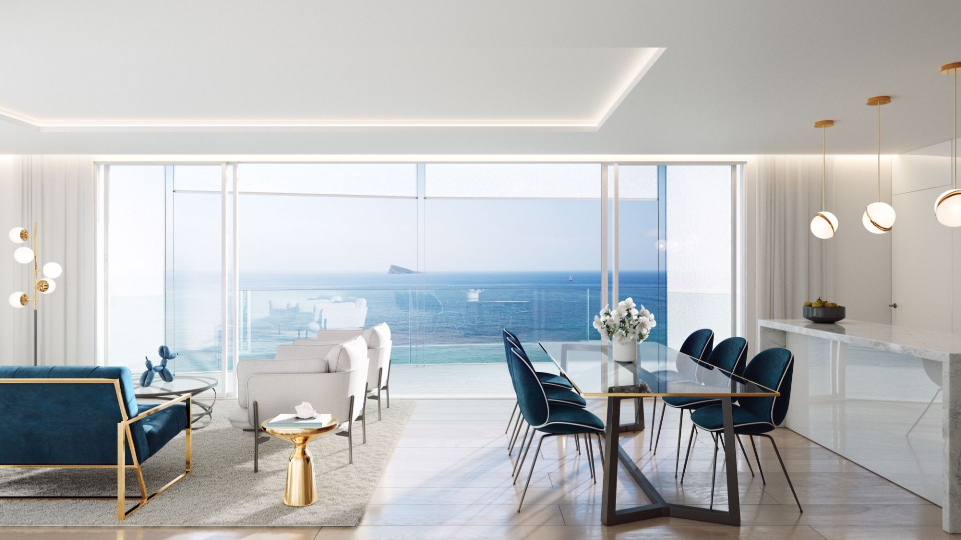 Ultra moderne 1ste lijn appartementen op Poniente beach Benidorm. foto 5