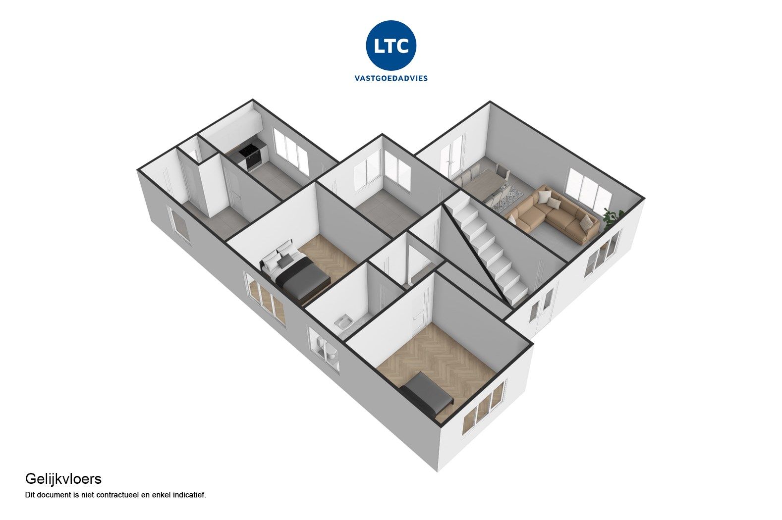 Ruime open bebouwing met tuin, terras, garage en 3 slaapkamers in Wange foto 25