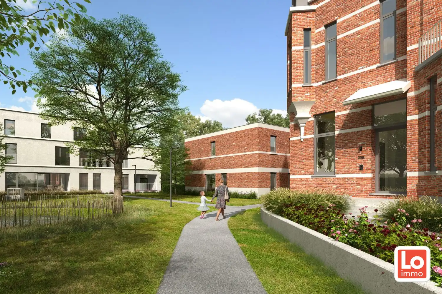 Prachtig gelijkvloers 2 slaapkamer villa appartement met terras foto 2