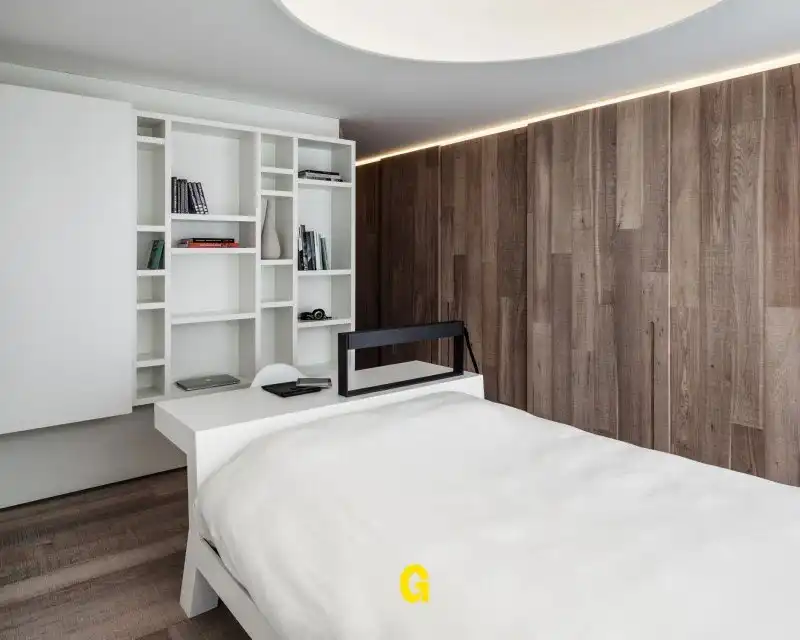 Uniek rolstoelvriendelijk en gemeubeld gelijkvloers appartement met terras dankzij hoogstaande architectuur  foto 14