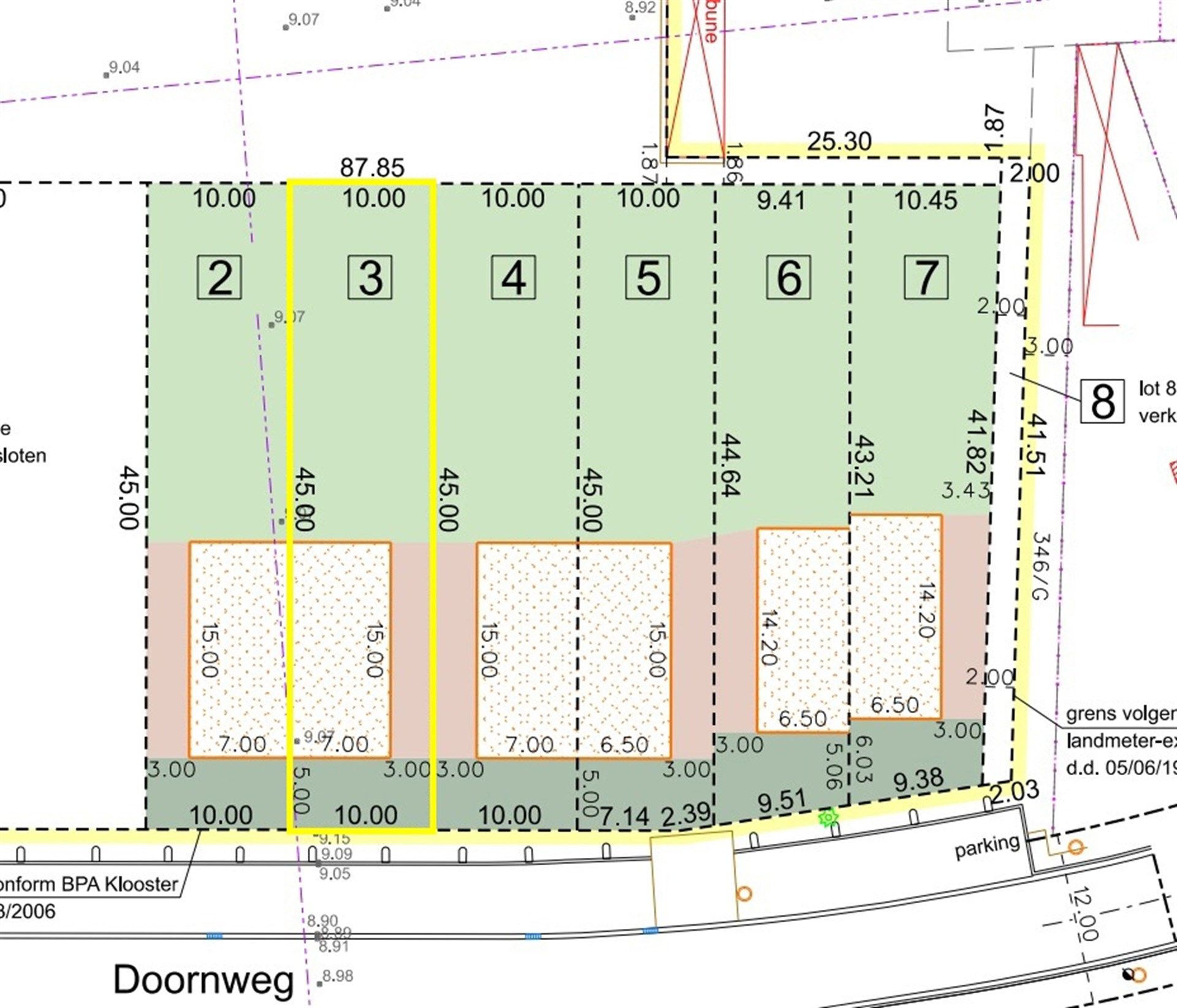 Unieke kans: bouwgrond LOT 3  in de Doornstraat, Wichelen foto 2