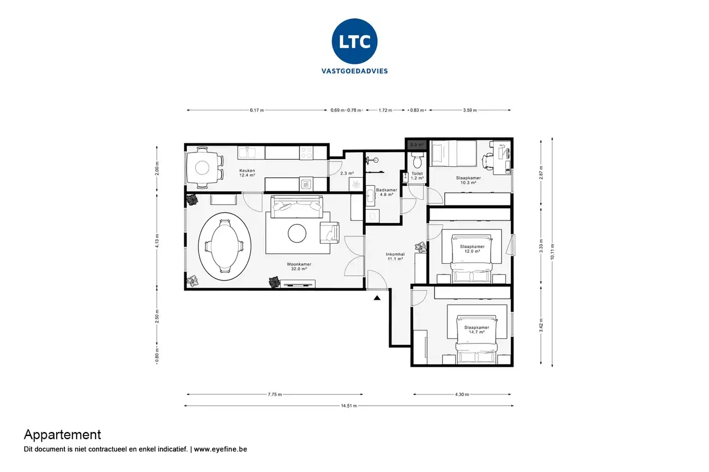 Ruim appartement met 3 slaapkamers en 2 garageplaatsen in Tienen foto 27