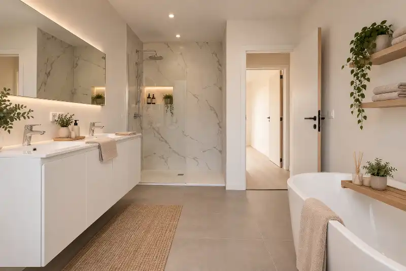 Instapklare, halfopen woning met 5 slaapkamers, bureau, tuin, volledig ingerichte keuken...(energielabel B) foto 2