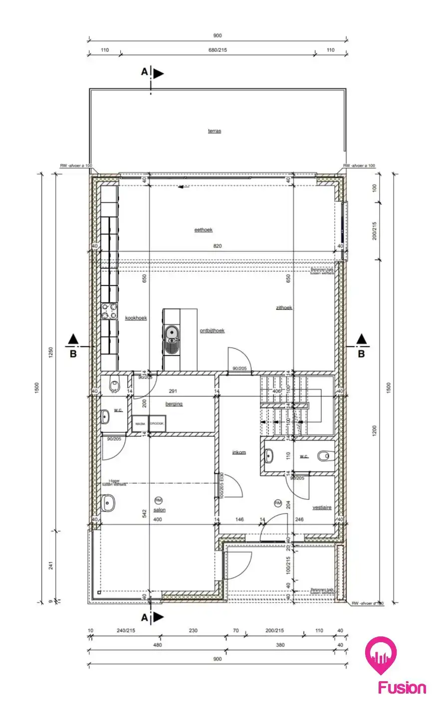 Bouwgrond van 728m² voor OB met vergunde plannen! foto 9