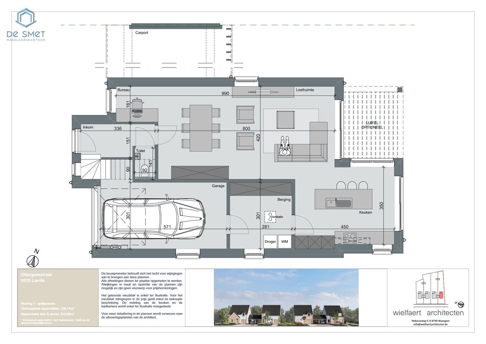 NIEUWBOUW OPEN BEBOUWING MET 3 SLP EN TUIN TE DEFTINGE foto 15