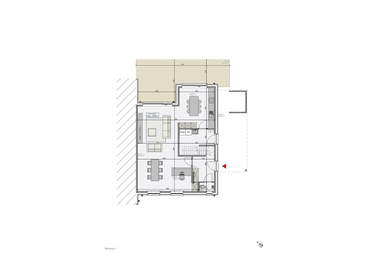 Prachtige NIEUWBOUW woning met 3 slaapkamers op landelijke ligging te koop in Ingooigem (Anzegem). foto 7