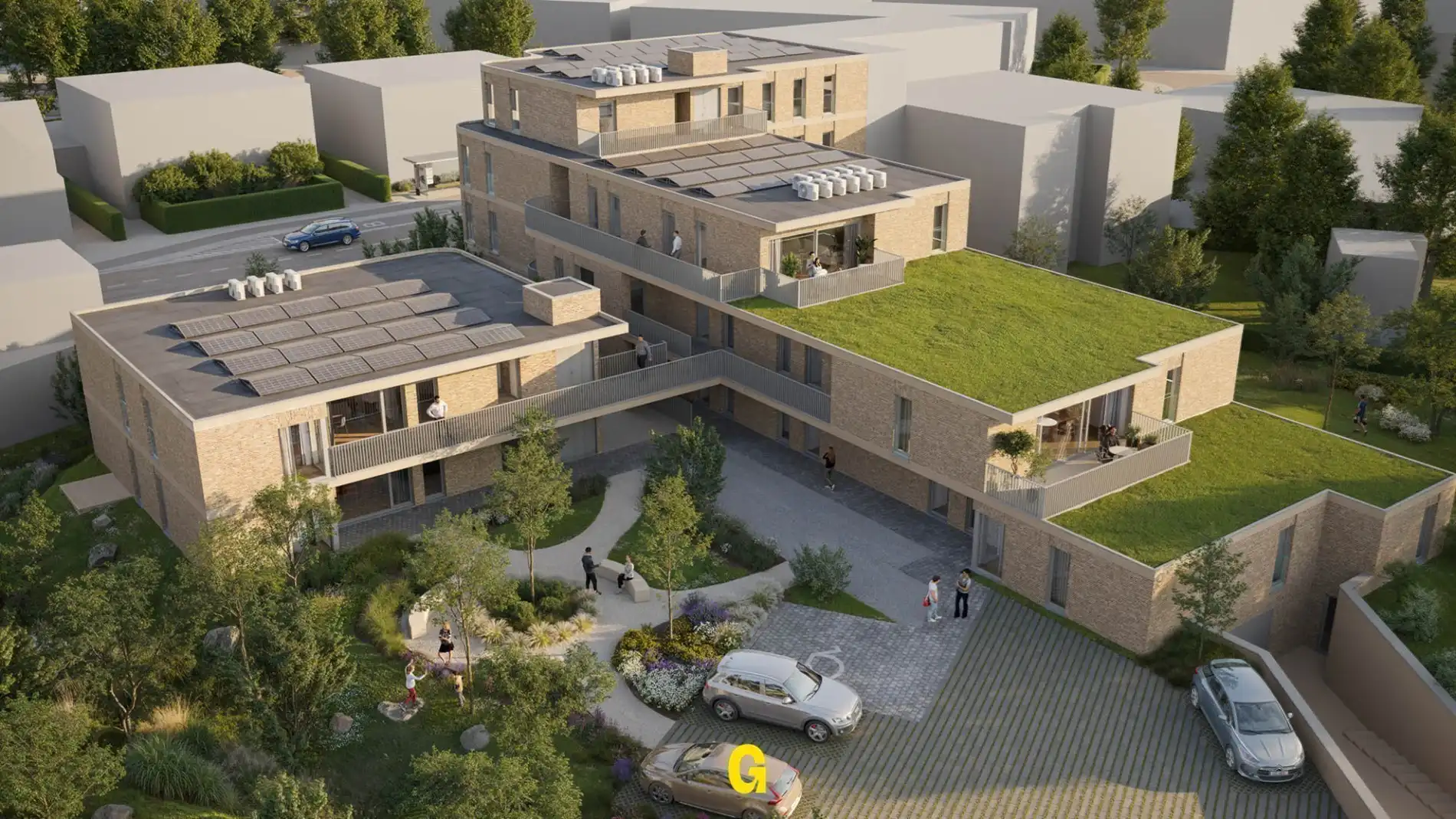 Nieuwbouwappartement op de 2de verdieping met 2 slaapkamers en dakterras met zicht op de tuin, in res. de Boomgaard vlakbij het centrum van Hoeselt foto 4