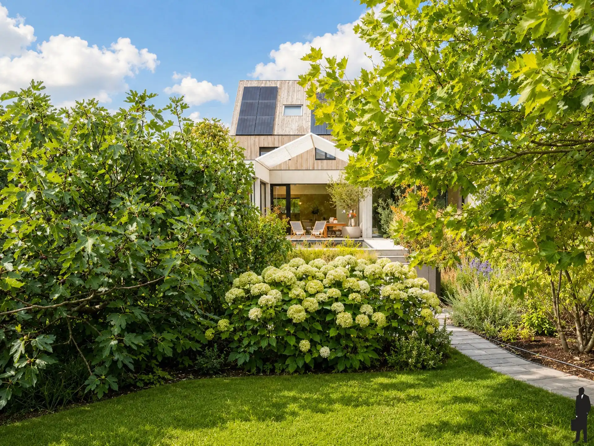 Unieke architectenvilla; af te werken - in groen - op 20 are foto 25