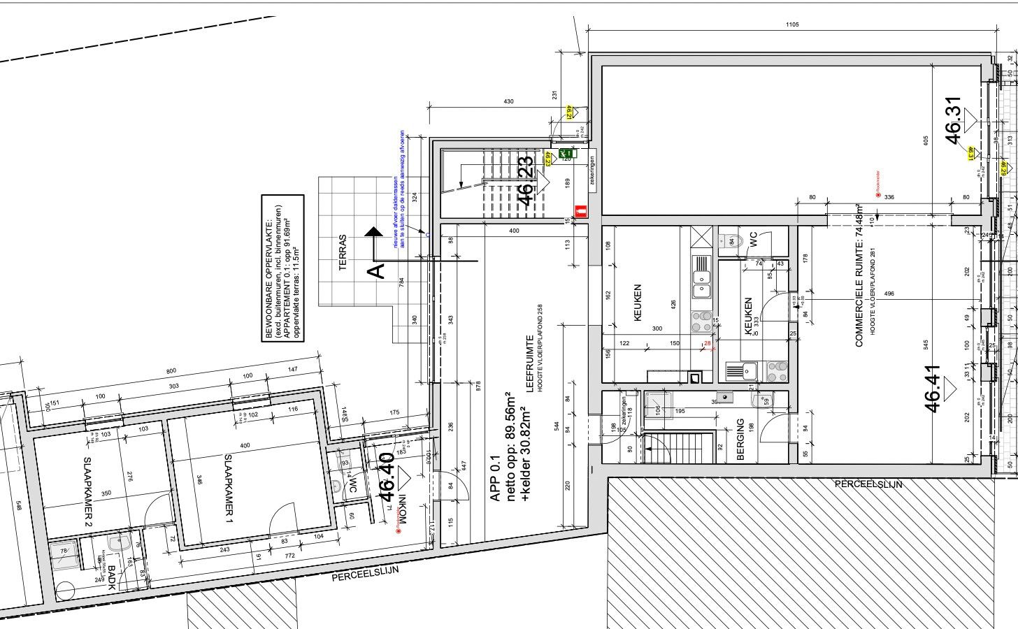 Gebouw met vergunning voor 3 appartementen en een handelspand foto 66