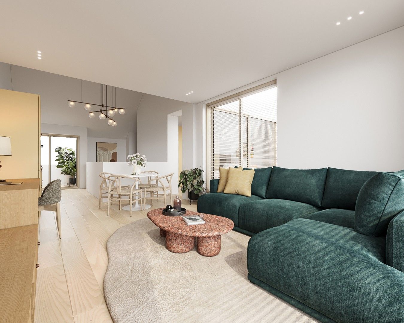 Nieuwbouw 1-slaapkamerappartement met 2 terrassen in hartje Gent foto {{pictureIndex}}