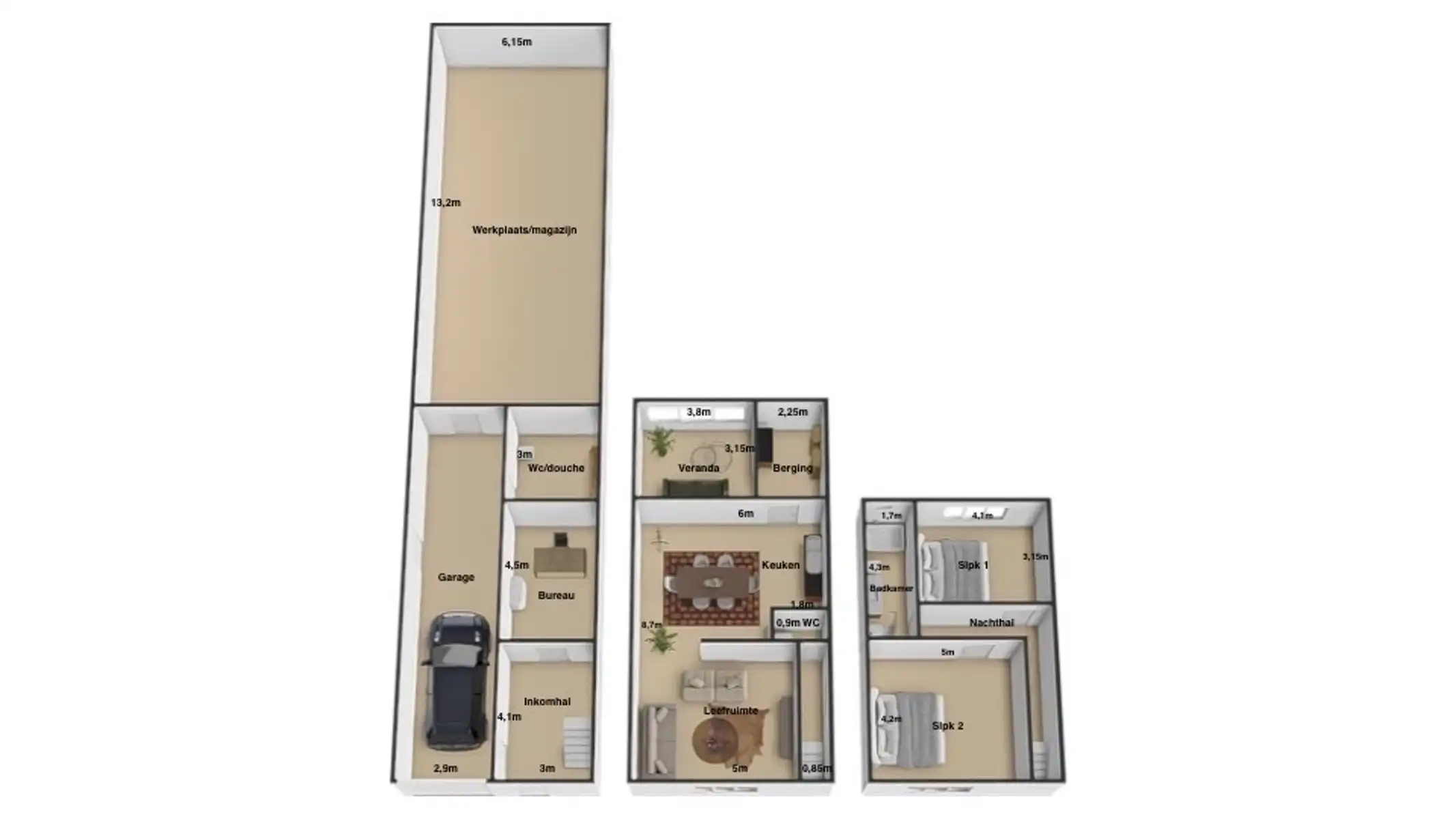 Ruime woning met 2 SLPK, Garage én Werkplaats/Magazijn! foto 25