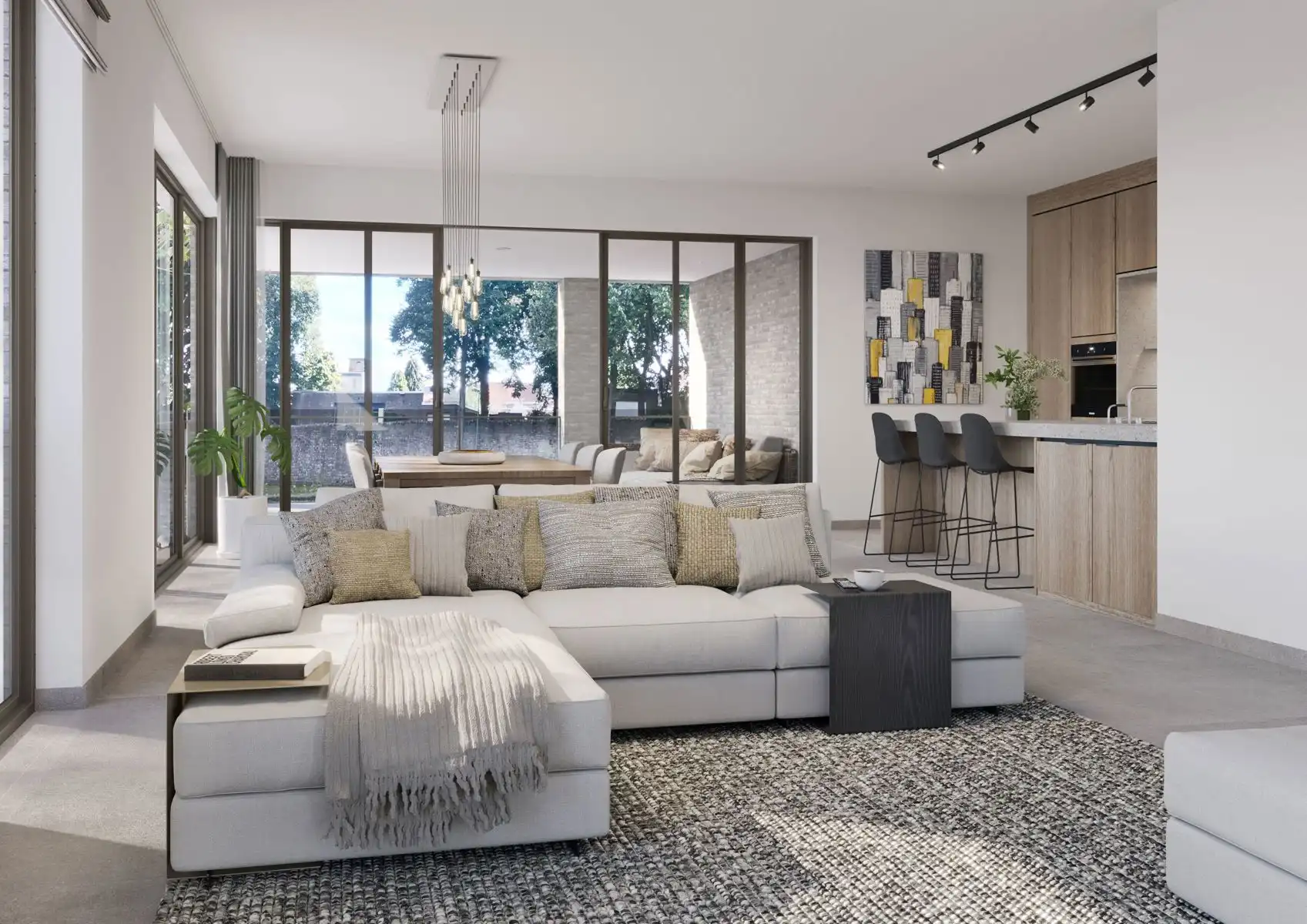 Nieuwbouwproject - stadsrand - mooie terrassen  foto 11