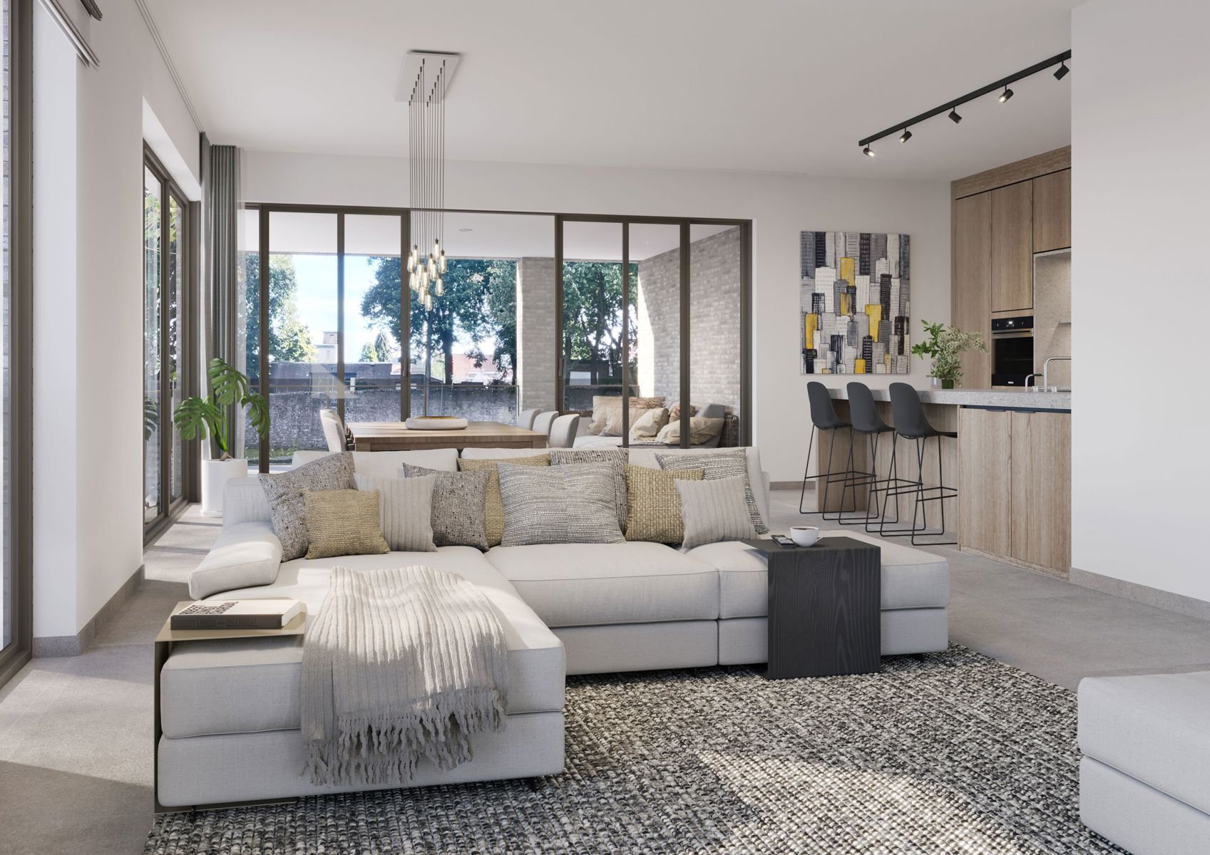 Nieuwbouwproject - stadsrand - mooie terrassen  foto 11