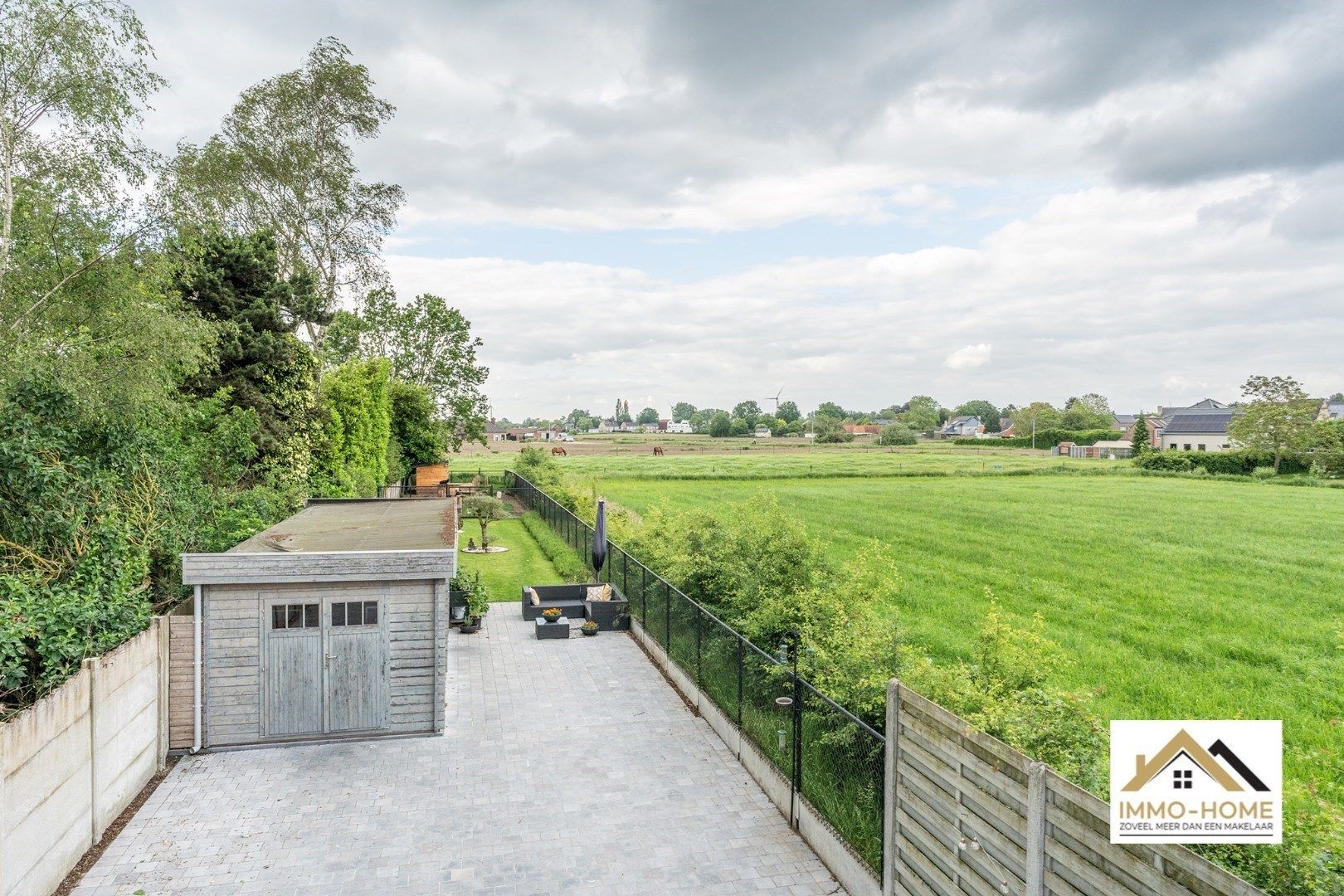 Mooi gerenoveerde open bebouwing met grote tuin en groen uitzicht te Kalken foto 26