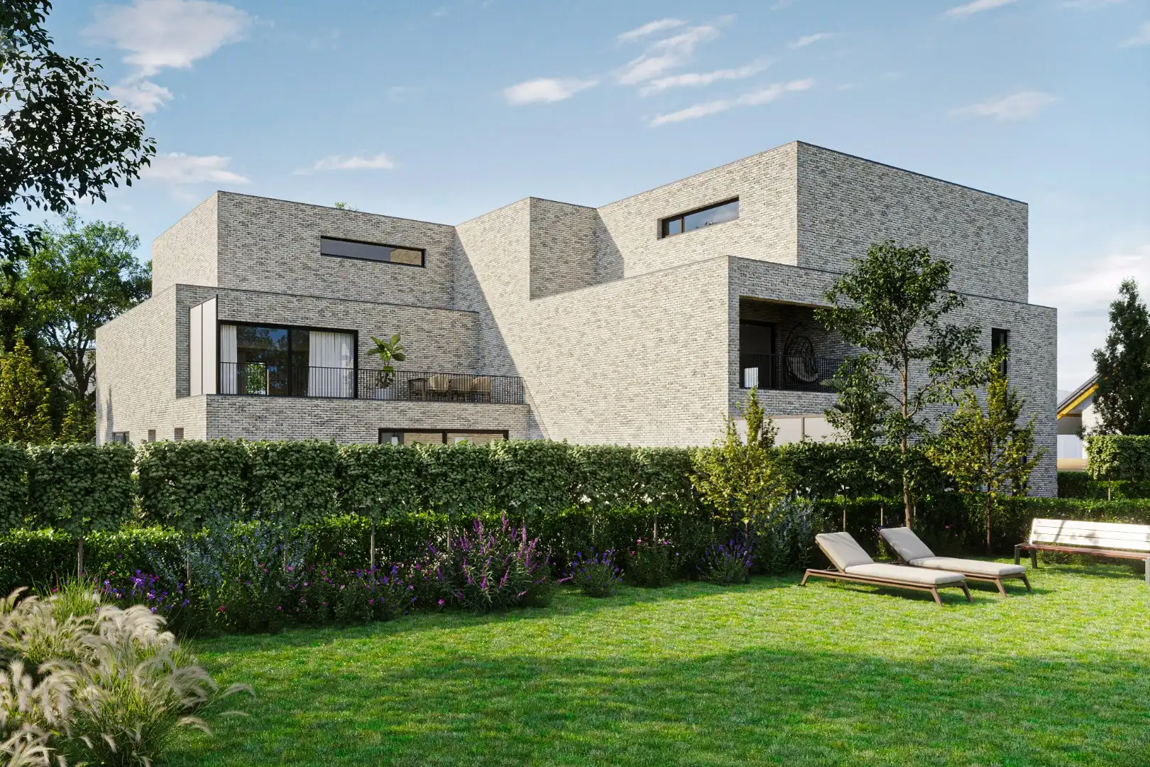 UNIEK NIEUWBOUW 3 SLAAPKAMER APPARTEMENT MET TERRAS EN TUIN TE HAM  foto 2