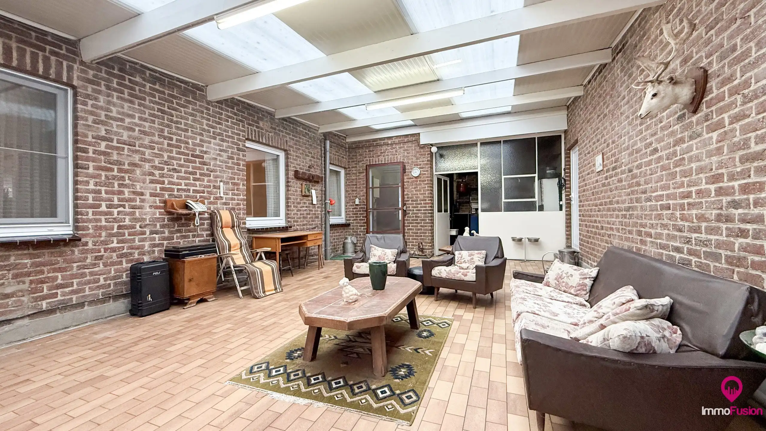 Bungalow met grote werkplaats en weide op 42 are in Alken foto 22