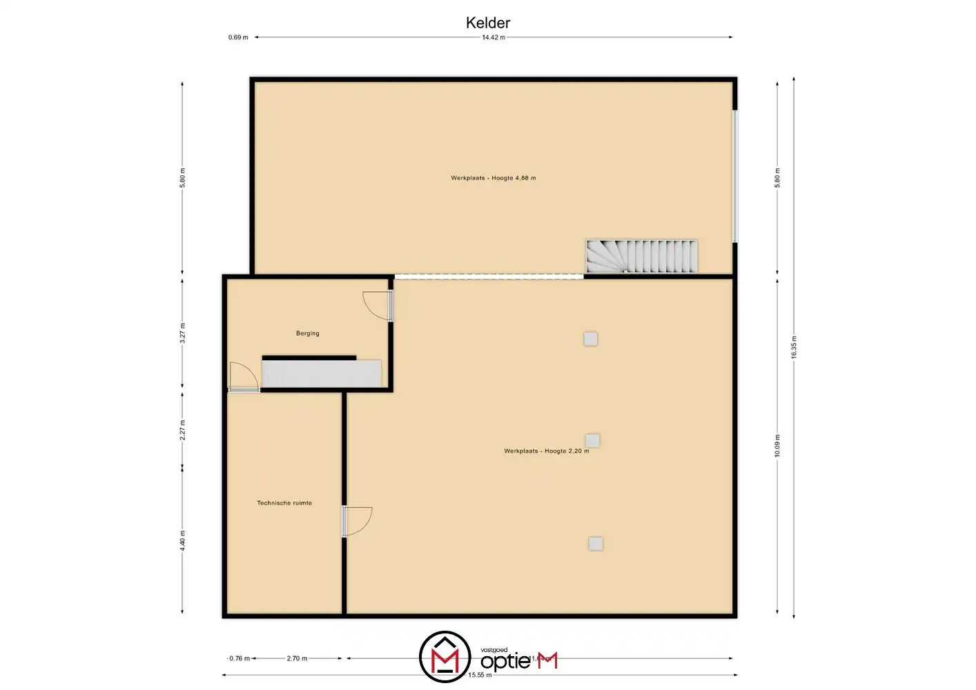 Bedrijfspand met woonst te huur – ruime hal, werkplaats en appartement met 3 slaapkamers foto 32