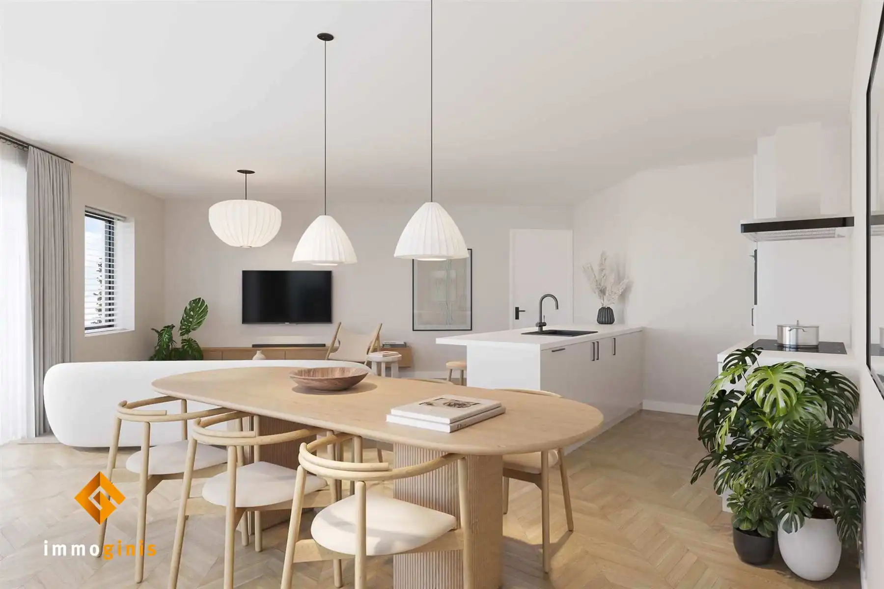 Gelijkvloers appartement met 1 slaapkamer en overdekt terras.  foto 6