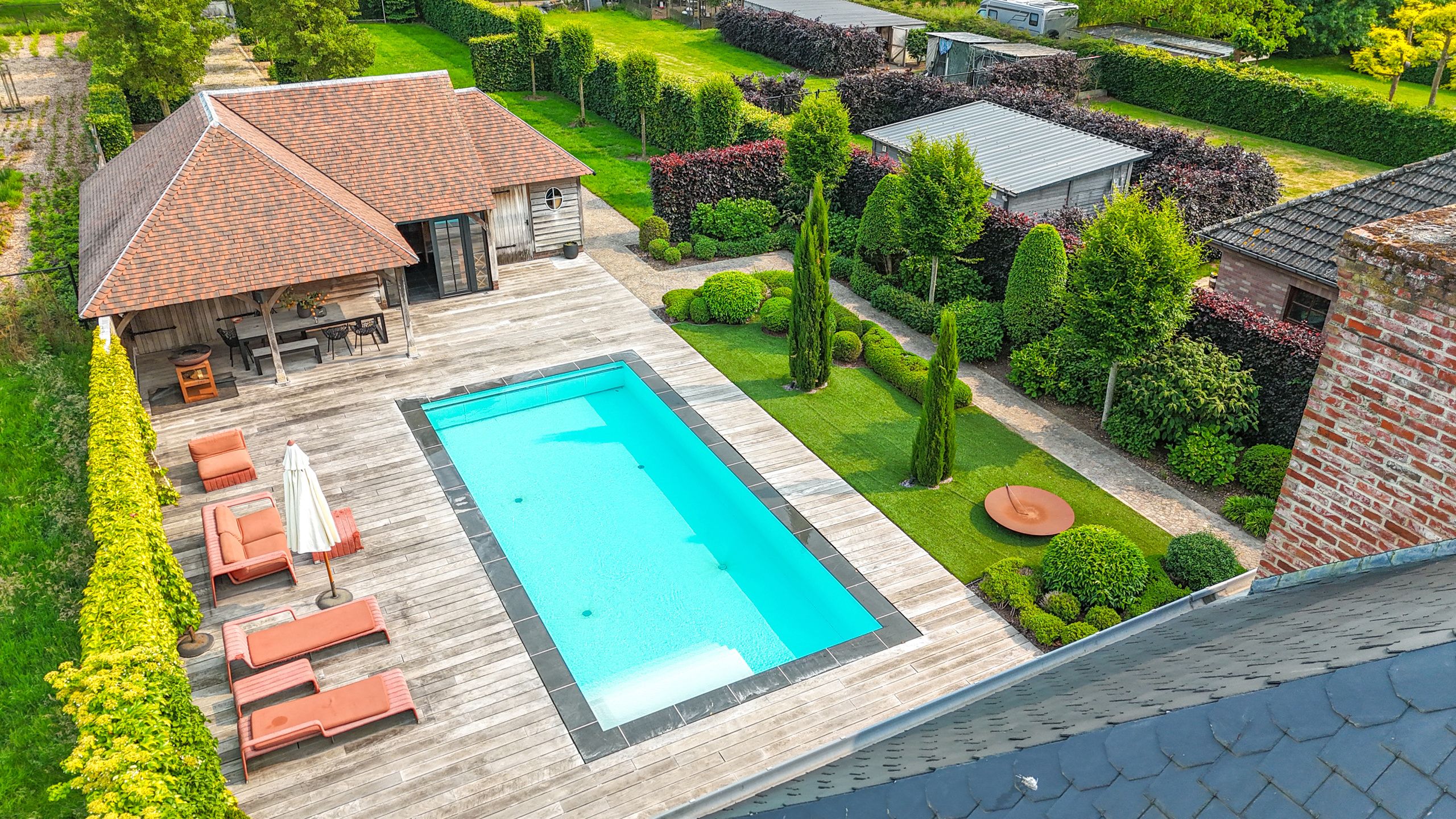 Exclusieve villa met zwembad op riant perceel in Koersel! foto 96