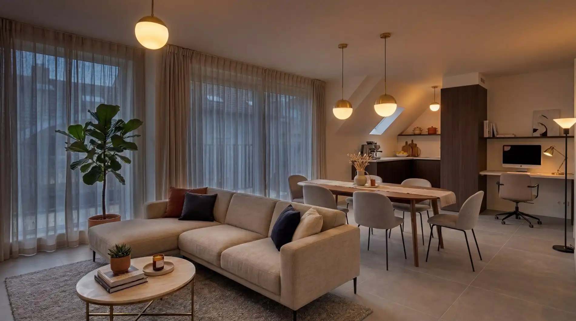 Nieuwbouwappartement met 2 slaapkamers & terras – 2e verdiep – Residentie Albert & Jerome foto 3