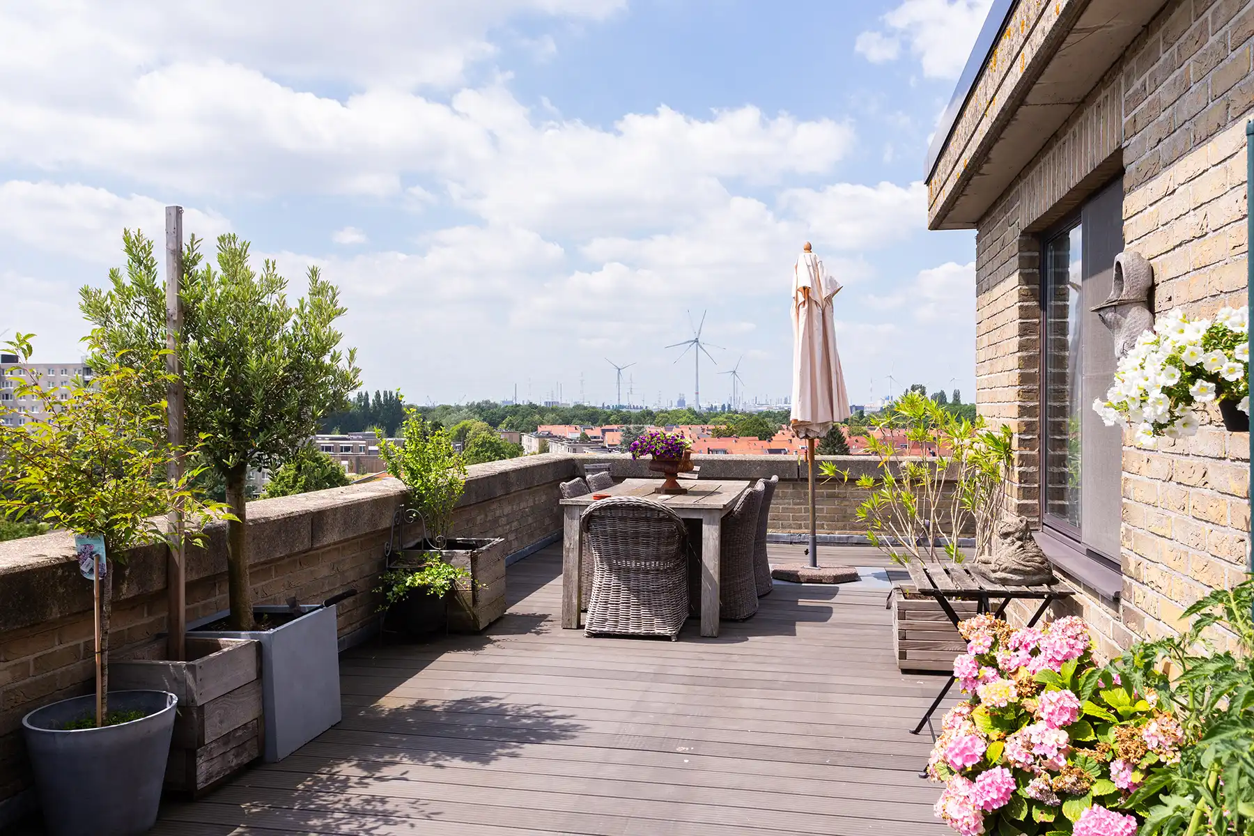 Ekeren - 1 slpk penthouse met riant terras. Sales - Rentback foto 9