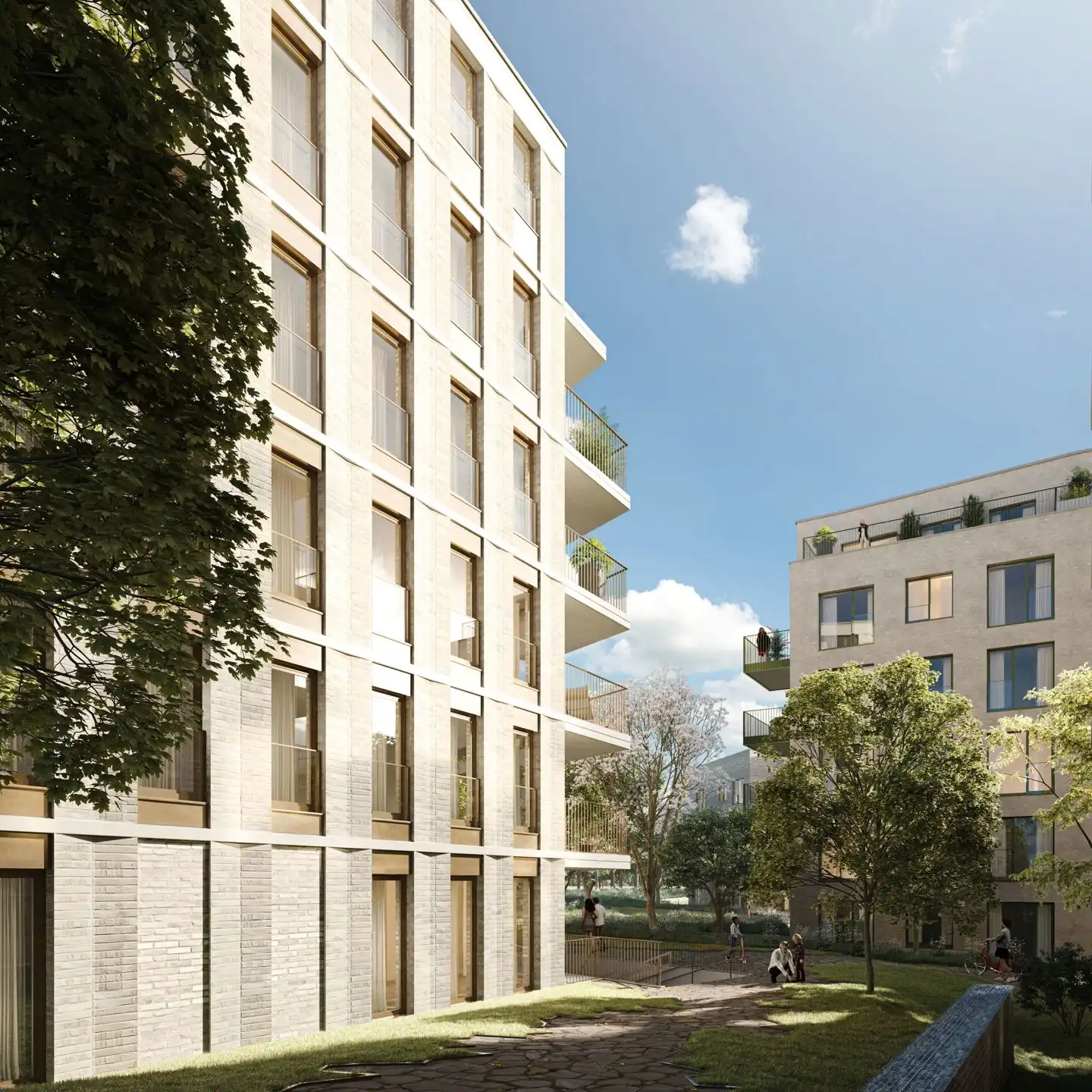 Een appartement met 2 slaapkamers en een ruim terras foto 9