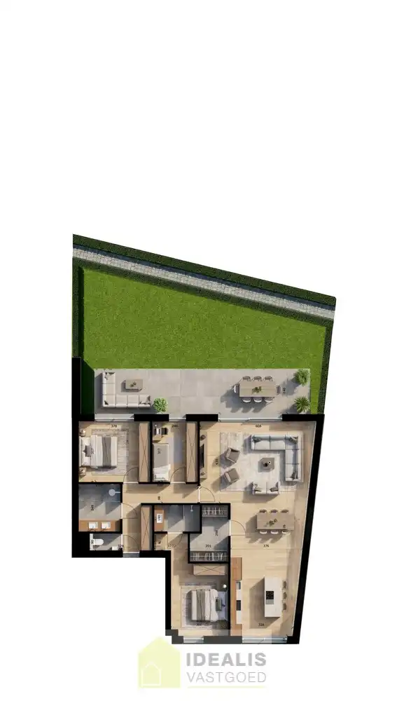 Fraai appartement met een prachtig terras en een private tuin op de zon! foto 19