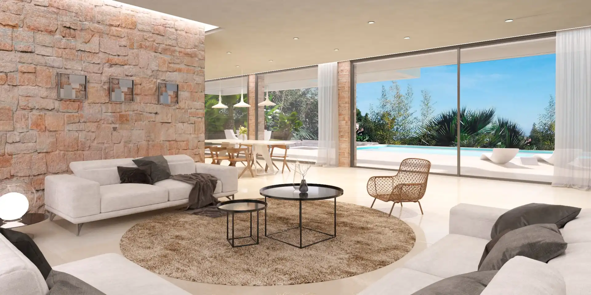 Nieuw te bouwen villa met zicht op golf en zee te Elviria. foto 11