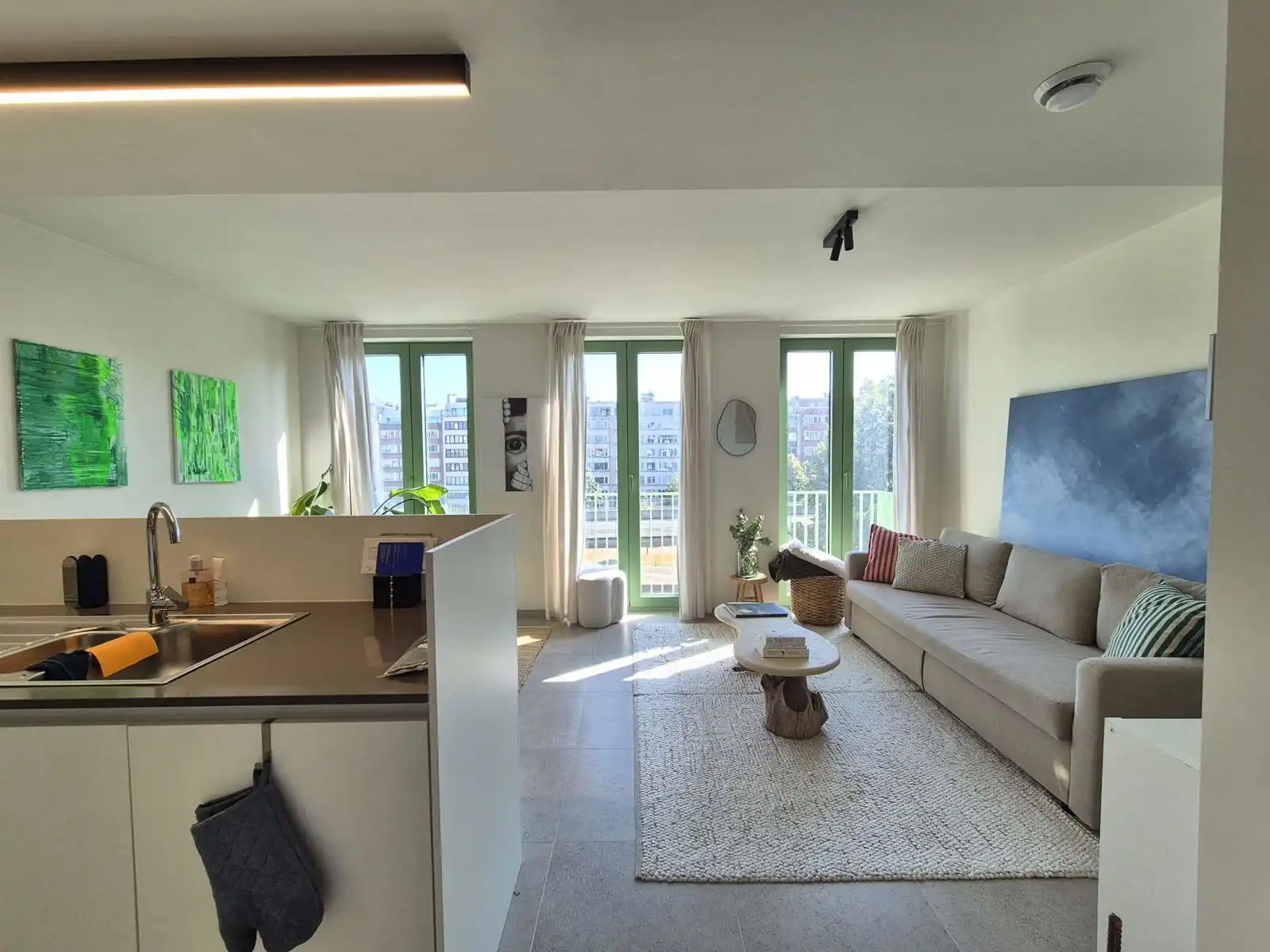 Nieuwbouw appartement met 1 slaapkamer nabij centrum Gent foto 5