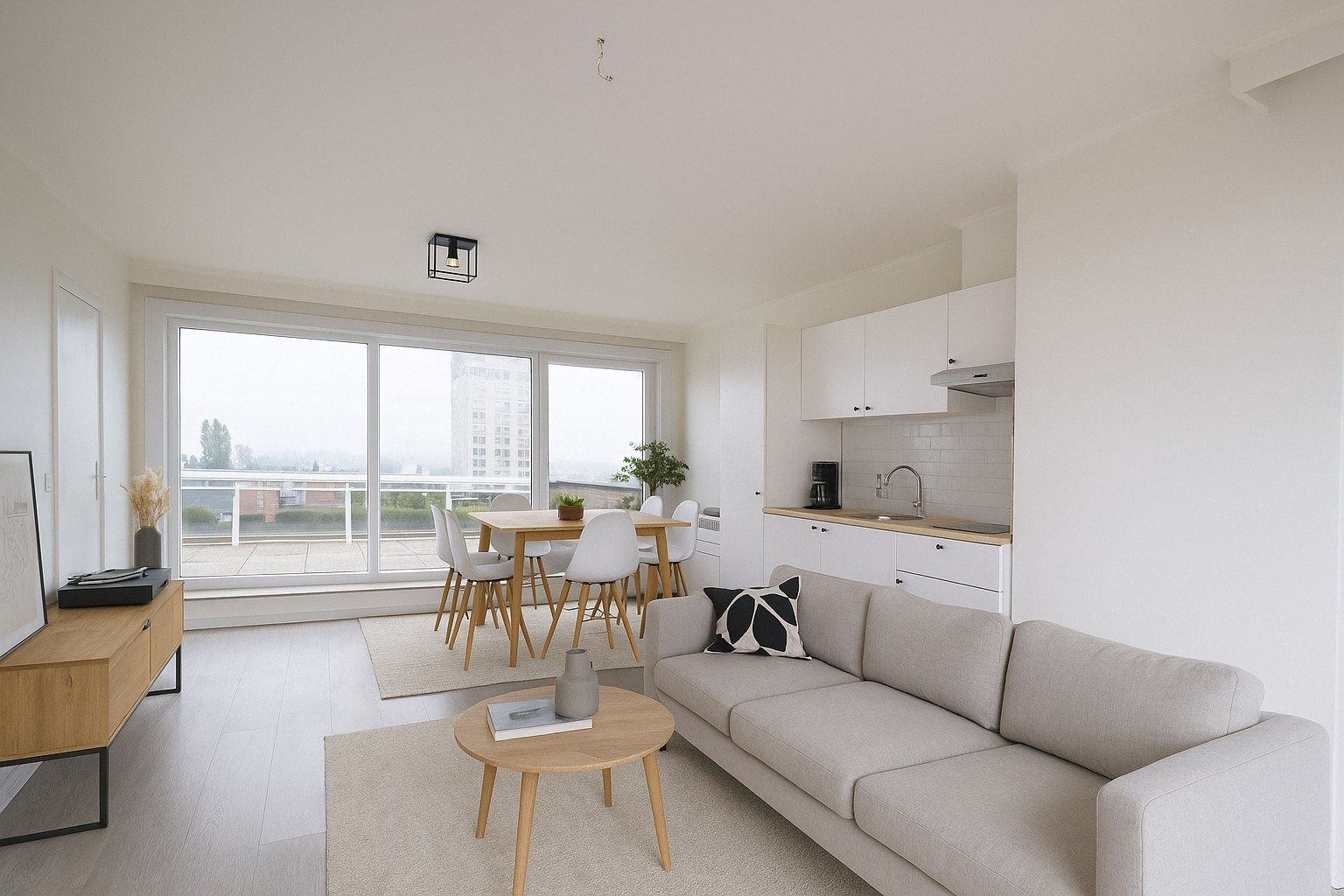 INSTAPKLARE STUDIO (33 m²) MET GUNSTIGE LIGGING | 2 RUIME DAKTERRASSEN  foto {{pictureIndex}}